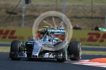 World © Octane Photographic Ltd. Mercedes AMG Petronas F1 W06 Hybrid – Nico Rosberg. Friday 24th July 2015, F1 Hungarian GP Practice 1, Hungaroring, Hungary. Digital Ref: 1346LB1D7838