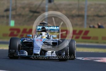World © Octane Photographic Ltd. Mercedes AMG Petronas F1 W06 Hybrid – Lewis Hamilton. Friday 24th July 2015, F1 Hungarian GP Practice 1, Hungaroring, Hungary. Digital Ref: 1346LB1D7860