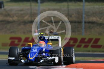 World © Octane Photographic Ltd. Sauber F1 Team C34-Ferrari – Felipe Nasr. Friday 24th July 2015, F1 Hungarian GP Practice 1, Hungaroring, Hungary. Digital Ref: 1346LB1D7892