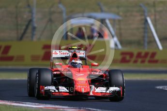 World © Octane Photographic Ltd. Scuderia Ferrari SF15-T– Kimi Raikkonen. Friday 24th July 2015, F1 Hungarian GP Practice 1, Hungaroring, Hungary. Digital Ref: 1346LB1D8313