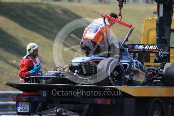 World © Octane Photographic Ltd. Sahara Force India VJM08B – Sergio Perez. Friday 24th July 2015, F1 Hungarian GP Practice 1, Hungaroring, Hungary. Digital Ref: 1346LB1D8543