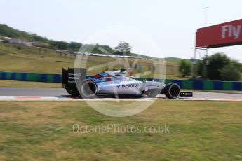 World © Octane Photographic Ltd. Williams Martini Racing FW37 – Felipe Massa. Friday 24th July 2015, F1 Hungarian GP Practice 1, Hungaroring, Hungary. Digital Ref: 1346LB5D0278