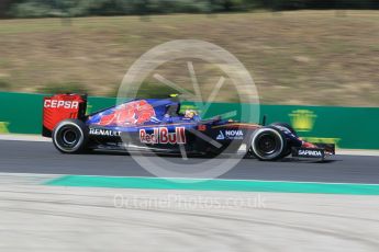 World © Octane Photographic Ltd. Scuderia Toro Rosso STR10 – Carlos Sainz Jnr. Friday 24th July 2015, F1 Hungarian GP Practice 2, Hungaroring, Hungary. Digital Ref: 1348CB1L5372