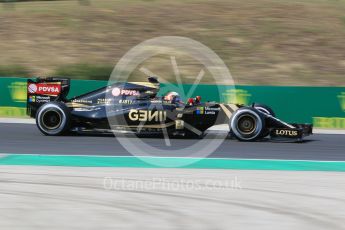 World © Octane Photographic Ltd. Lotus F1 Team E23 Hybrid – Romain Grosjean. Friday 24th July 2015, F1 Hungarian GP Practice 2, Hungaroring, Hungary. Digital Ref: 1348CB1L5376