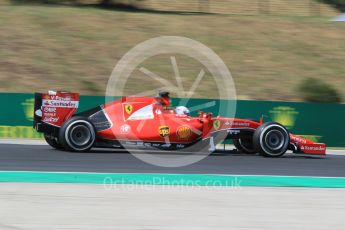 World © Octane Photographic Ltd. Scuderia Ferrari SF15-T– Sebastian Vettel. Friday 24th July 2015, F1 Hungarian GP Practice 2, Hungaroring, Hungary. Digital Ref: 1348CB1L5402