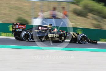 World © Octane Photographic Ltd. Lotus F1 Team E23 Hybrid – Romain Grosjean. Friday 24th July 2015, F1 Hungarian GP Practice 2, Hungaroring, Hungary. Digital Ref: 1348CB1L5413