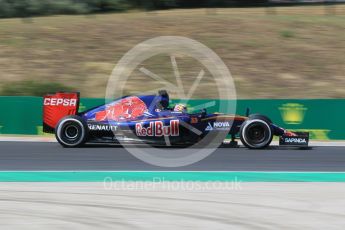 World © Octane Photographic Ltd. Scuderia Toro Rosso STR10 – Max Verstappen. Friday 24th July 2015, F1 Hungarian GP Practice 2, Hungaroring, Hungary. Digital Ref: 1348CB1L5420
