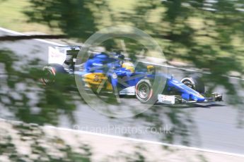 World © Octane Photographic Ltd. Sauber F1 Team C34-Ferrari – Marcus Ericsson. Friday 24th July 2015, F1 Hungarian GP Practice 2, Hungaroring, Hungary. Digital Ref: 1348CB1L5463