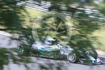 World © Octane Photographic Ltd. Mercedes AMG Petronas F1 W06 Hybrid – Nico Rosberg. Friday 24th July 2015, F1 Hungarian GP Practice 2, Hungaroring, Hungary. Digital Ref: 1348CB1L5474