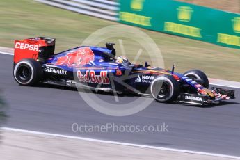 World © Octane Photographic Ltd. Scuderia Toro Rosso STR10 – Max Verstappen. Friday 24th July 2015, F1 Hungarian GP Practice 2, Hungaroring, Hungary. Digital Ref: 1348CB1L5482
