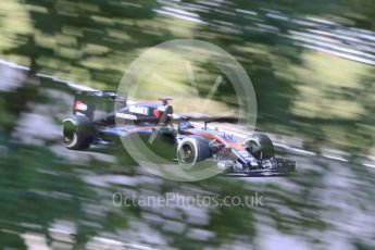 World © Octane Photographic Ltd. McLaren Honda MP4/30 – Fernando Alonso. Friday 24th July 2015, F1 Hungarian GP Practice 2, Hungaroring, Hungary. Digital Ref: 1348CB1L5491
