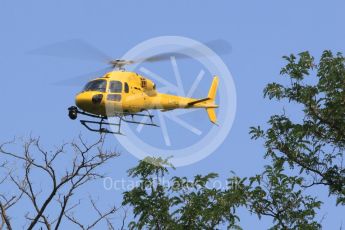 World © Octane Photographic Ltd. TV Helicopter. Friday 24th July 2015, F1 Hungarian GP Practice 2, Hungaroring, Hungary. Digital Ref: 1348CB1L5496