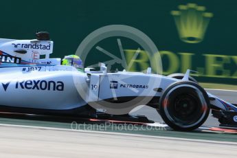 World © Octane Photographic Ltd. Williams Martini Racing FW37 – Felipe Massa. Friday 24th July 2015, F1 Hungarian GP Practice 2, Hungaroring, Hungary. Digital Ref: 1348LB1D8634