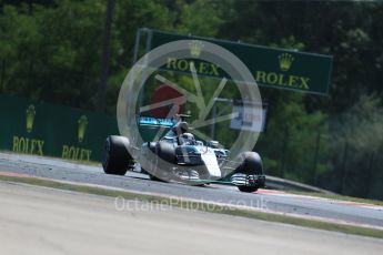 World © Octane Photographic Ltd. Mercedes AMG Petronas F1 W06 Hybrid – Lewis Hamilton. Friday 24th July 2015, F1 Hungarian GP Practice 2, F1 Hungarian GP Paddock, Hungaroring, Hungary. Digital Ref: 1348LB1D8662