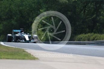 World © Octane Photographic Ltd. Mercedes AMG Petronas F1 W06 Hybrid – Lewis Hamilton. Friday 24th July 2015, F1 Hungarian GP Practice 2, Hungaroring, Hungary. Digital Ref: 1348LB1D8726