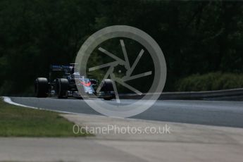 World © Octane Photographic Ltd. McLaren Honda MP4/30 – Fernando Alonso. Friday 24th July 2015, F1 Hungarian GP Practice 2, Hungaroring, Hungary. Digital Ref: 1348LB1D8767