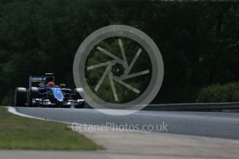 World © Octane Photographic Ltd. Sauber F1 Team C34-Ferrari – Felipe Nasr. Friday 24th July 2015, F1 Hungarian GP Practice 2, Hungaroring, Hungary. Digital Ref: 1348LB1D8819