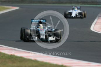 World © Octane Photographic Ltd. Mercedes AMG Petronas F1 W06 Hybrid – Lewis Hamilton. Friday 24th July 2015, F1 Hungarian GP Practice 2, Hungaroring, Hungary. Digital Ref: 1348LB1D8888