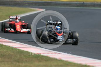 World © Octane Photographic Ltd. McLaren Honda MP4/30 – Fernando Alonso. Friday 24th July 2015, F1 Hungarian GP Practice 2, Hungaroring, Hungary. Digital Ref: 1348LB1D8945