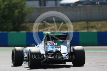 World © Octane Photographic Ltd. Williams Martini Racing FW37 – Valtteri Bottas. Friday 24th July 2015, F1 Hungarian GP Practice 2, Hungaroring, Hungary. Digital Ref: 1348LB1D8969