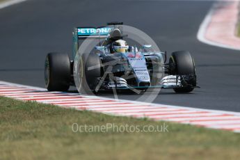 World © Octane Photographic Ltd. Mercedes AMG Petronas F1 W06 Hybrid – Lewis Hamilton. Friday 24th July 2015, F1 Hungarian GP Practice 2, Hungaroring, Hungary. Digital Ref: 1348LB1D9022