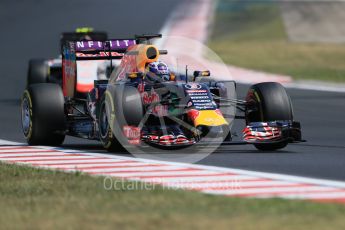 World © Octane Photographic Ltd. Infiniti Red Bull Racing RB11 – Daniel Ricciardo. Friday 24th July 2015, F1 Hungarian GP Practice 2, Hungaroring, Hungary. Digital Ref: 1348LB1D9074
