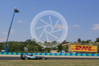 World © Octane Photographic Ltd. Mercedes AMG Petronas F1 W06 Hybrid – Lewis Hamilton. Friday 24th July 2015, F1 Hungarian GP Practice 2, F1 Hungarian GP Paddock, Hungaroring, Hungary. Digital Ref: 1348LB5D0588
