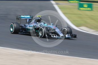 World © Octane Photographic Ltd. Mercedes AMG Petronas F1 W06 Hybrid – Nico Rosberg. Saturday 25th July 2015, F1 Hungarian GP Practice 3, Hungaroring, Hungary. Digital Ref: 1352CB7D8369