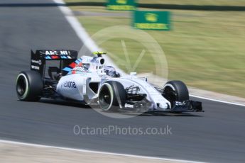 Bottas. Saturday 25th July 2015, F1 Hungarian GP Practice 3, Hungaroring, Hungary. Digital Ref: 1352CB7D8458