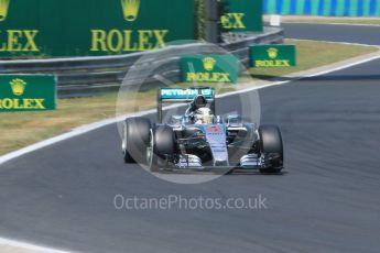World © Octane Photographic Ltd. Mercedes AMG Petronas F1 W06 Hybrid – Lewis Hamilton. Saturday 25th July 2015, F1 Hungarian GP Practice 3, Hungaroring, Hungary. Digital Ref: 1352CB7D8487