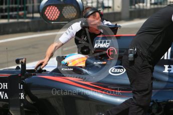 World © Octane Photographic Ltd. McLaren Honda MP4/30 – Fernando Alonso. Saturday 25th July 2015, F1 Hungarian GP Practice 3, Hungaroring, Hungary. Digital Ref: 1352LB1D0107
