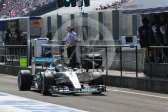 World © Octane Photographic Ltd. Mercedes AMG Petronas F1 W06 Hybrid – Nico Rosberg. Saturday 25th July 2015, F1 Hungarian GP Practice 3, Hungaroring, Hungary. Digital Ref: 1352LB1D0113