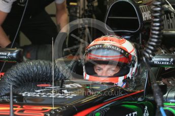 World © Octane Photographic Ltd. McLaren Honda MP4/30 - Jenson Button. Saturday 25th July 2015, F1 Hungarian GP Practice 3, Hungaroring, Hungary. Digital Ref: 1352LB1D0165