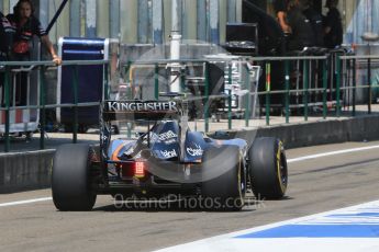 World © Octane Photographic Ltd. Sahara Force India VJM08B – Sergio Perez. Saturday 25th July 2015, F1 Hungarian GP Practice 3, Hungaroring, Hungary. Digital Ref: 1352LB1D0195