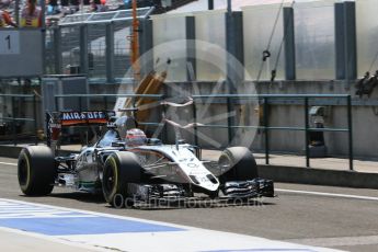 World © Octane Photographic Ltd. Sahara Force India VJM08B – Nico Hulkenberg. Saturday 25th July 2015, F1 Hungarian GP Practice 3, Hungaroring, Hungary. Digital Ref: 1352LB1D0229