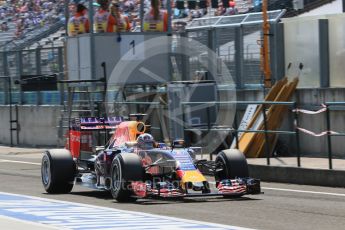 World © Octane Photographic Ltd. Infiniti Red Bull Racing RB11 – Daniel Ricciardo. Saturday 25th July 2015, F1 Hungarian GP Practice 3, Hungaroring, Hungary. Digital Ref: 1352LB1D0249