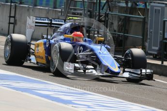 World © Octane Photographic Ltd. Sauber F1 Team C34-Ferrari – Felipe Nasr. Saturday 25th July 2015, F1 Hungarian GP Practice 3, Hungaroring, Hungary. Digital Ref: 1352LB1D0417