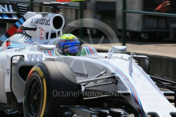 World © Octane Photographic Ltd. Williams Martini Racing FW37 – Felipe Massa. Saturday 25th July 2015, F1 Hungarian GP Practice 3, Hungaroring, Hungary. Digital Ref: 1352LB1D0688