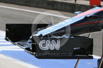 World © Octane Photographic Ltd. McLaren Honda MP4/30 nose. Saturday 25th July 2015, F1 Hungarian GP Practice 3, Hungaroring, Hungary. Digital Ref: 1352LB1D9688