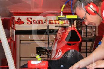 World © Octane Photographic Ltd. Scuderia Ferrari SF15-T rear wing – Kimi Raikkonen. Saturday 25th July 2015, F1 Hungarian GP Practice 3, Hungaroring, Hungary. Digital Ref: 1352LB1D9729