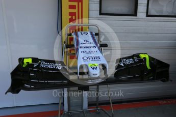 World © Octane Photographic Ltd. Williams Martini Racing FW37 - Felipe Massa spare nose. Saturday 25th July 2015, F1 Hungarian GP Practice 3, Hungaroring, Hungary. Digital Ref: 1352LB5D0732