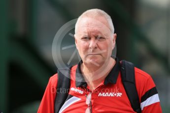 World © Octane Photographic Ltd. Manor Marussia F1 Team - John Booth. Sunday 26th July 2015, F1 Hungarian GP - Paddock, Hungaroring, Hungary. Digital Ref: 1359LB1D1824