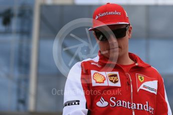 World © Octane Photographic Ltd. Scuderia Ferrari SF15-T– Kimi Raikkonen. Sunday 26th July 2015, F1 Hungarian GP - Drivers Parade, Hungaroring, Hungary. Digital Ref: 1359LB1D2244