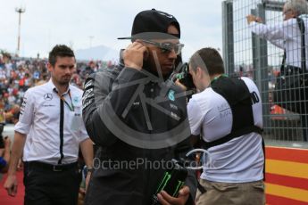 World © Octane Photographic Ltd. Mercedes AMG Petronas F1 W06 Hybrid – Lewis Hamilton. Sunday 26th July 2015, F1 Hungarian GP - Drivers Parade, Hungaroring, Hungary. Digital Ref: 1359LB5D1992