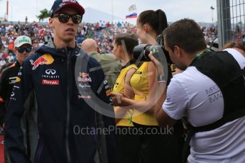 World © Octane Photographic Ltd. Infiniti Red Bull Racing RB11 – Daniil Kvyat. Sunday 26th July 2015, F1 Hungarian GP - Drivers Parade, Hungaroring, Hungary. Digital Ref: 1359LB5D2016