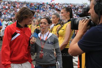 World © Octane Photographic Ltd. Manor Marussia F1 Team MR03B – Roberto Merhi. Sunday 26th July 2015, F1 Hungarian GP - Drivers Parade, Hungaroring, Hungary. Digital Ref: 1359LB5D2075
