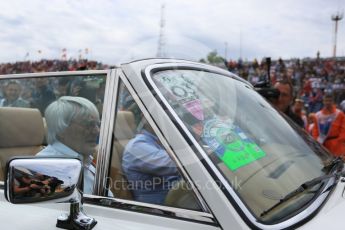 World © Octane Photographic Ltd. Bernie Ecclestone. Sunday 26th July 2015, F1 Hungarian GP - Drivers Parade, Hungaroring, Hungary. Digital Ref: 1359LB5D2097