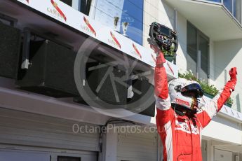 World © Octane Photographic Ltd. Scuderia Ferrari SF15-T– Sebastian Vettel. Sunday 26th July 2015, F1 Hungarian GP Race - Podium, Hungaroring, Hungary. Digital Ref: 1361LB5D2200