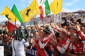 World © Octane Photographic Ltd. Scuderia Ferrari SF15-T– Sebastian Vettel. Sunday 26th July 2015, F1 Hungarian GP Race - Podium, Hungaroring, Hungary. Digital Ref: 1361LB5D2220