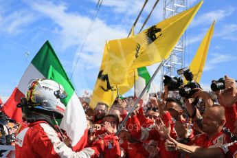 World © Octane Photographic Ltd. Scuderia Ferrari SF15-T– Sebastian Vettel. Sunday 26th July 2015, F1 Hungarian GP Race - Podium, Hungaroring, Hungary. Digital Ref: 1361LB5D2241